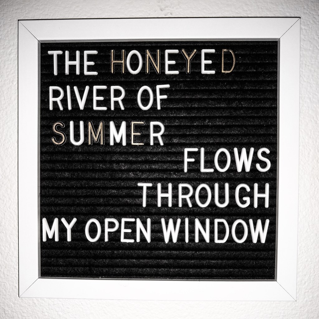 the honeyed river of&nbsp;summer